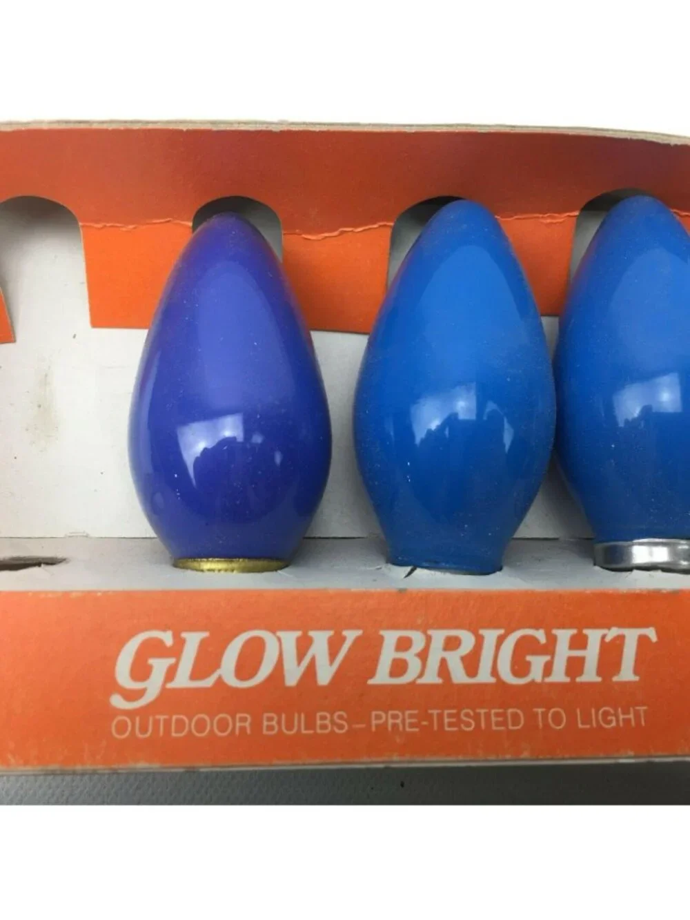 Vintage Sears General Electric Christmas Blue Bulbs Lamps D14 C-9 1/2 Variety